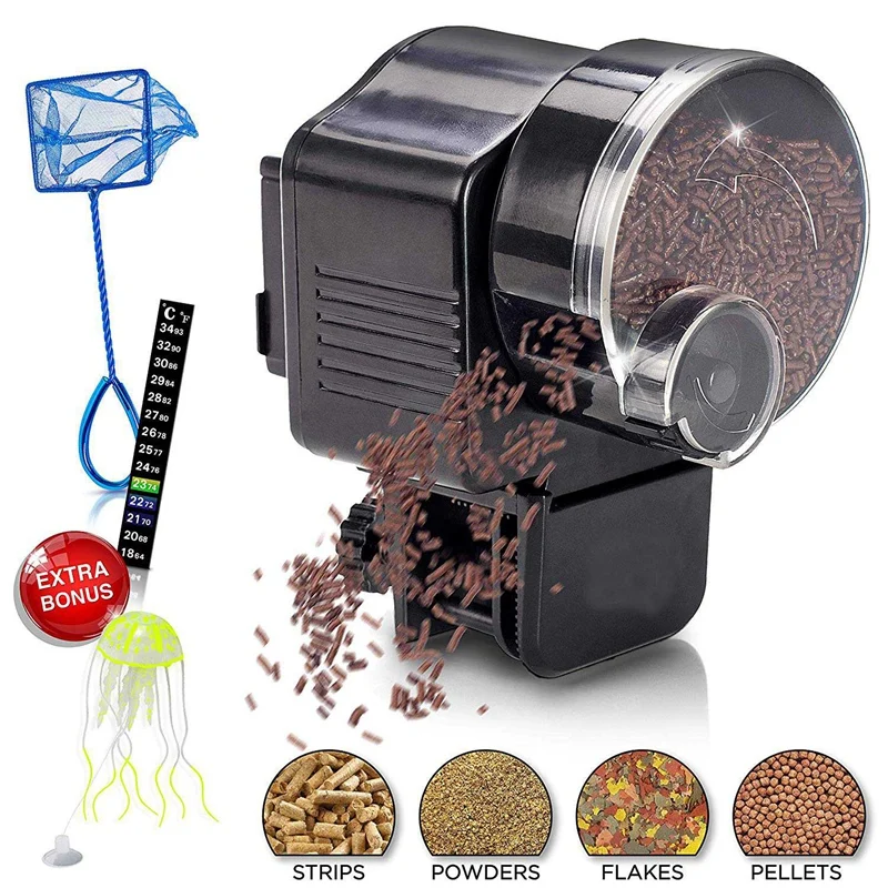 Автоматическая кормушка для рыб аквариума устройство автоматического кормления