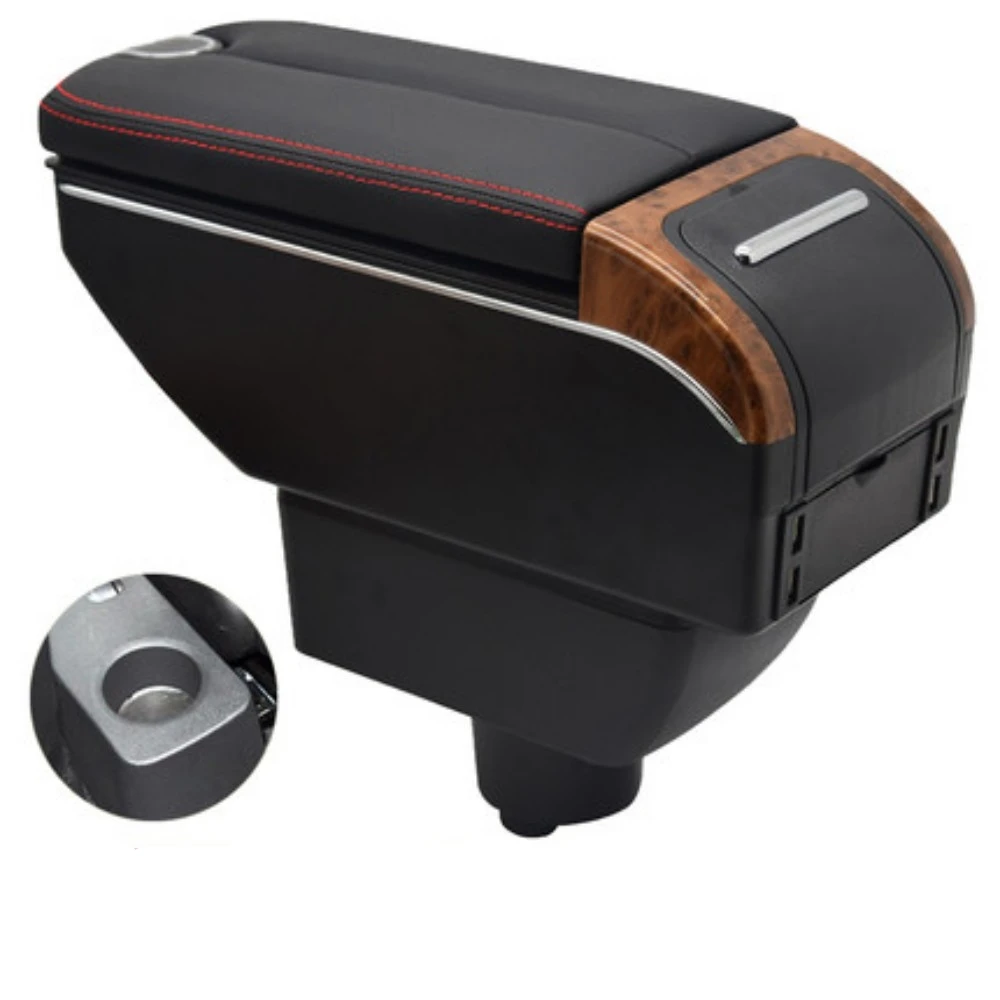 Для новых Geely MK gc6 подлокотник коробка двойные двери открыть 7USB центр консоль для
