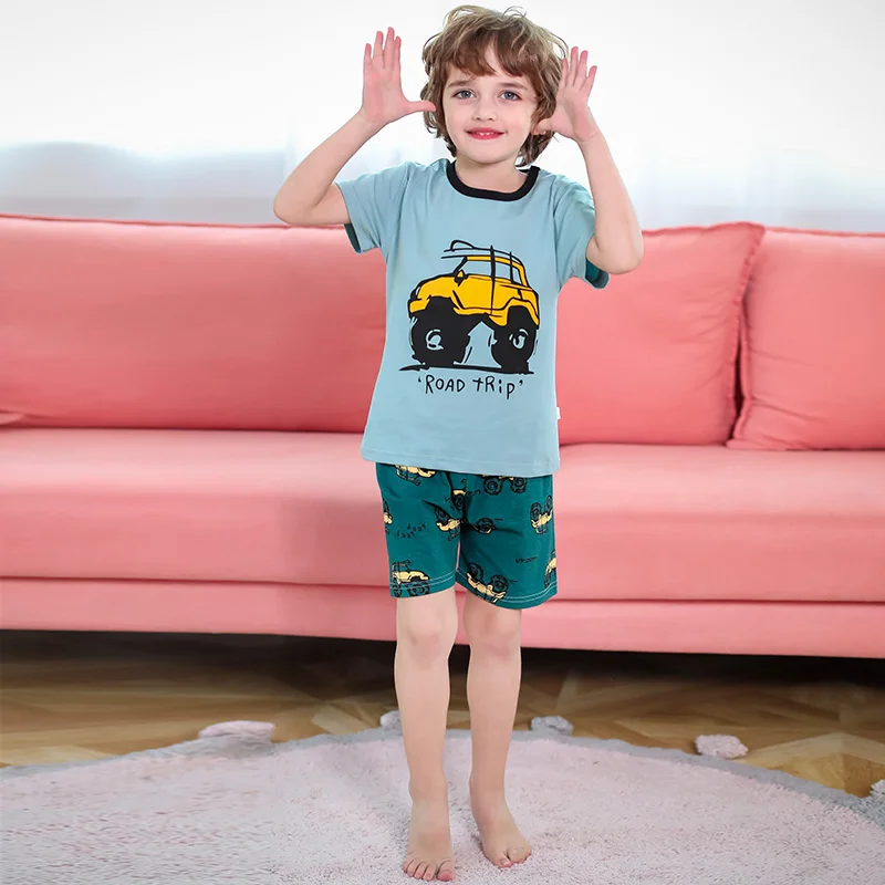 SAILEROAD/Детская Пижама с динозавром из мультфильма для мальчиков короткими