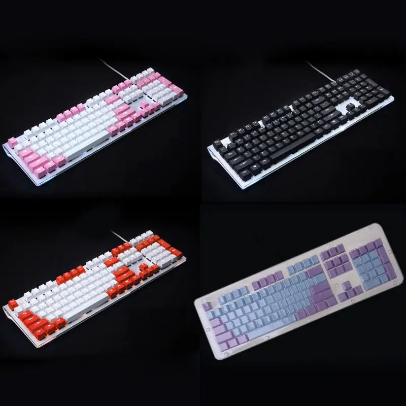 

Translucent Double Shot PBT 104 KeyCaps Backlit for cherry MX Keyboard Switch R91A