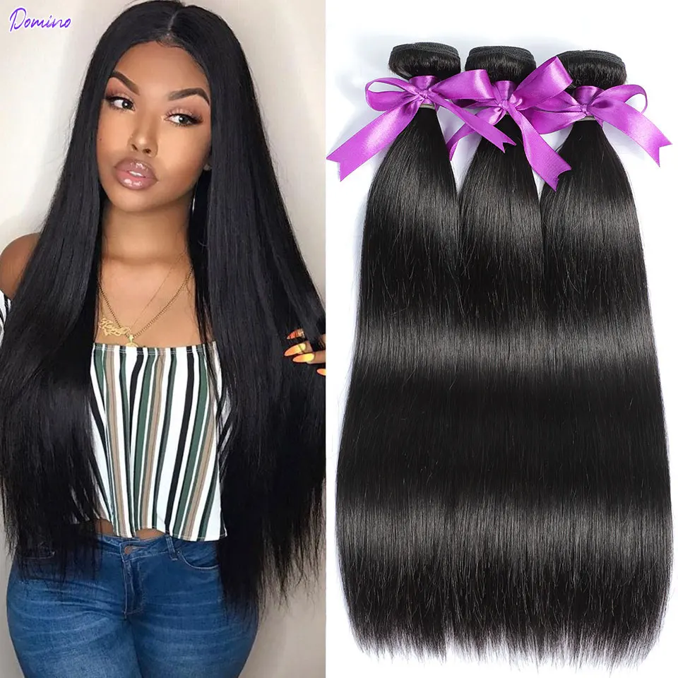 Прямые волосы пряди кости человеческие 30 дюйма необработанные бразильских волос