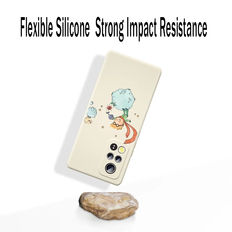 Чехол для телефона из жидкого силикона с изображением Маленького принца Honor 50 20i