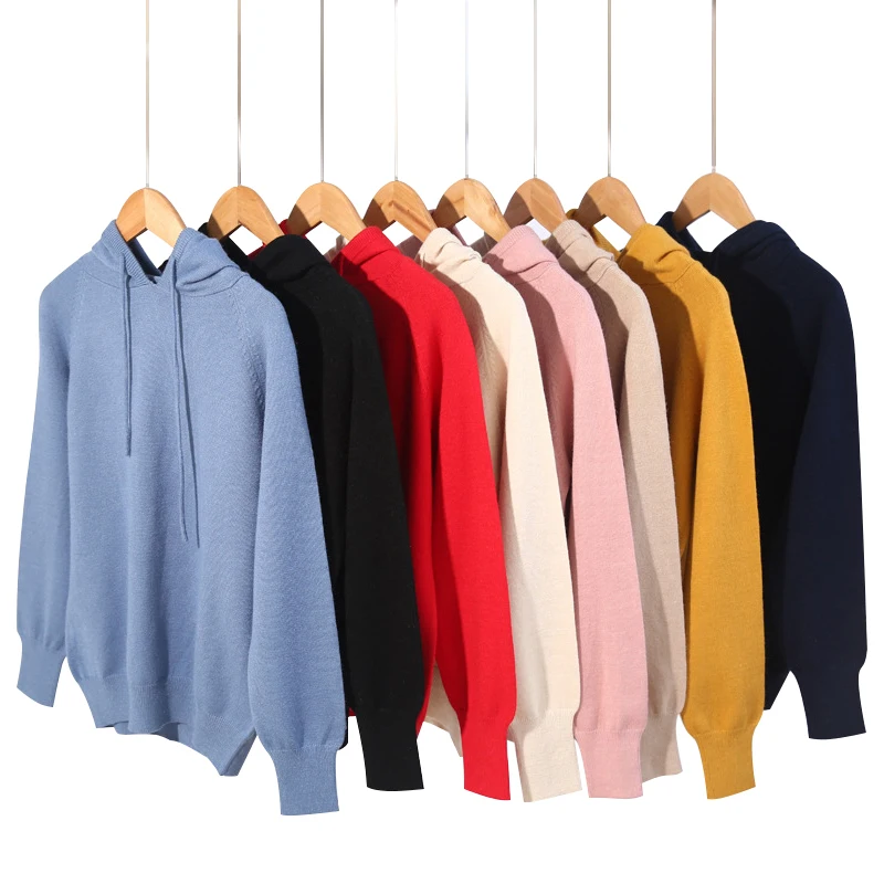 

Hoodies Women Hooded Sweatshirt Femme Grande Taille Warm Pink Cashmere Hoodie Woman Womens Knitted Hoodie Sweatshirt Yellow