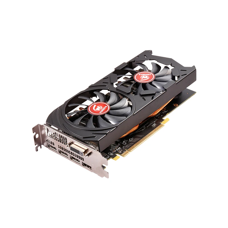 Графические карты RX 580 8 Гб бит 2048SP GDDR5 видеокарта для AMD Radeon серия DisplayPort мощнее чем