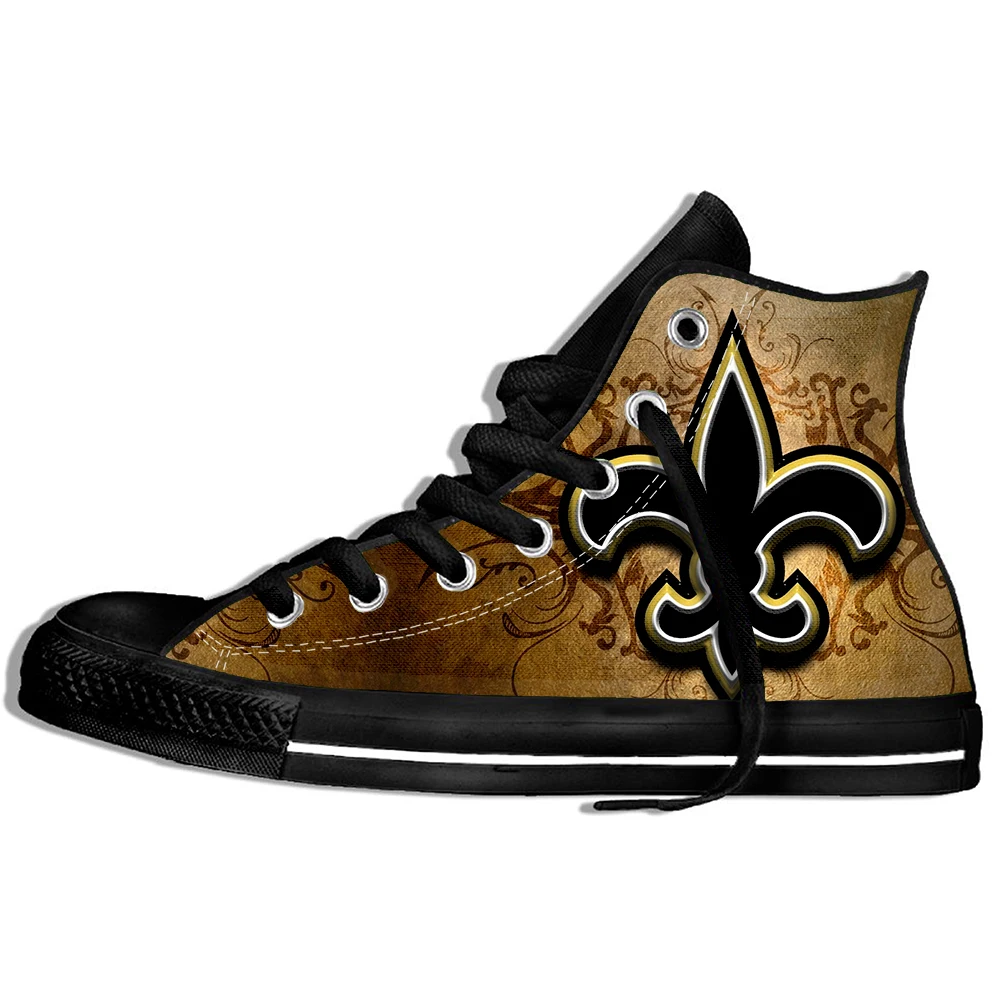 2019 популярные модные высокие кроссовки с принтом Orleans NOS унисекс Повседневная