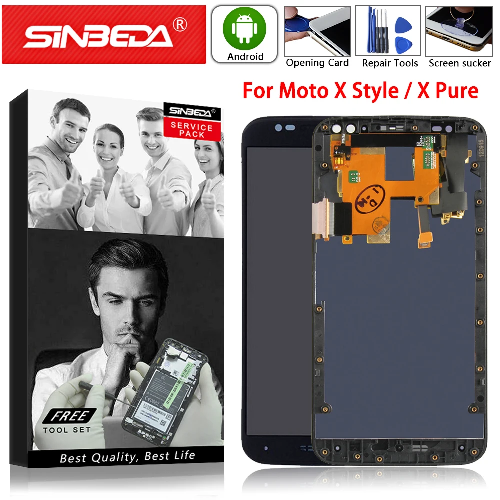 5 7 &quotдля Motorola Moto X Style / Pure Edition ЖК дисплей сенсорный экран дигитайзер с рамкой XT1570