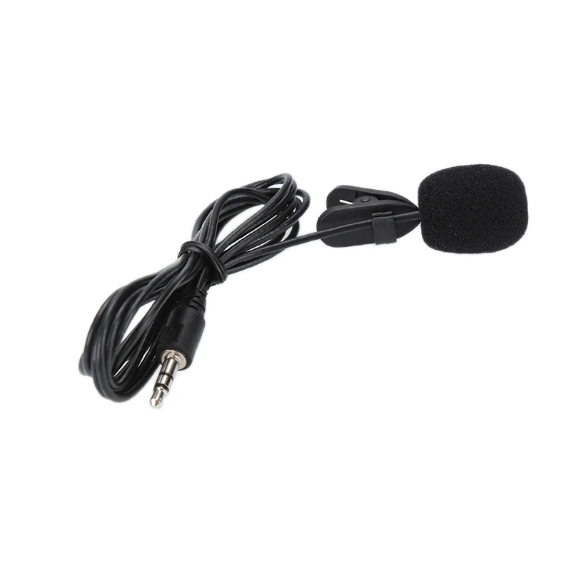 

1PC Mini Portable Microphone Condenser 3.5mm Jack Clip-on Lapel Mic Wired For Phone For Laptop For IPhone SmartPhone Recording*