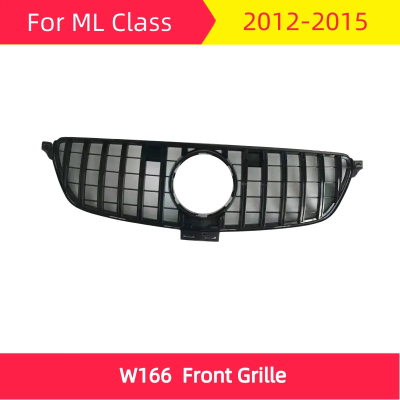 GT Передняя решетка для mercedes W166 2012-2015 мл класс ML300 ML320 ML350 ML400 ML450 ABS передняя