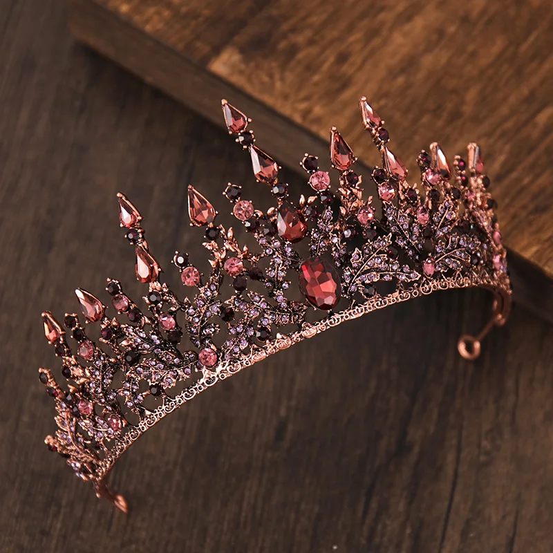 

Bridal Crown Headwear Luzxury Alloy Rhinestones Inlaid Headband for Female Wedding Hair Accessories