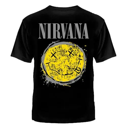 ФУТБОЛКА &quotNIRVANA&quot ОДИН БОЛЬШОЙ СМАЙЛ вечная музыка мир прекрасных ритмов