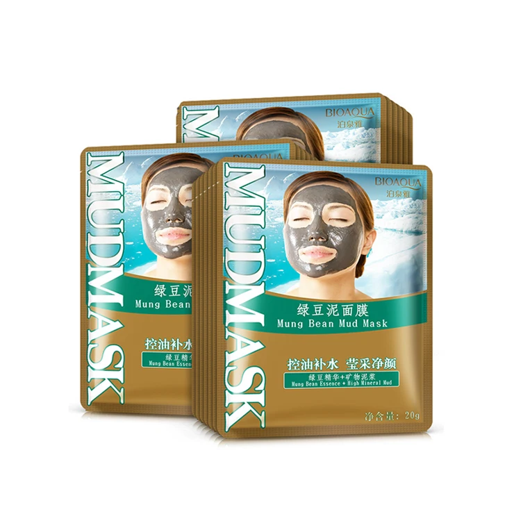 Косметическая увлажняющая черная маска с экстрактом грязи в зернах для лица