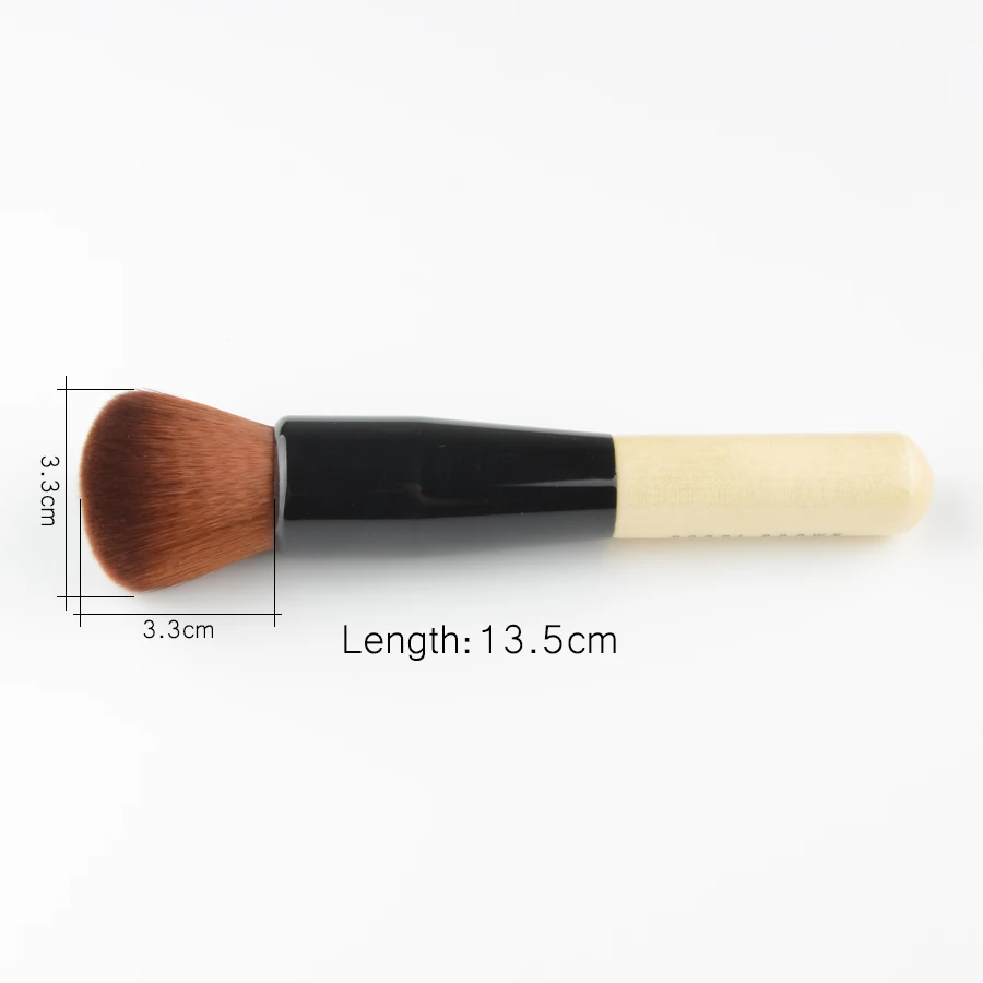

1 piece Foundation Makeup brushes White wood handle Blusher powder contour Make up brush cosmetic tool