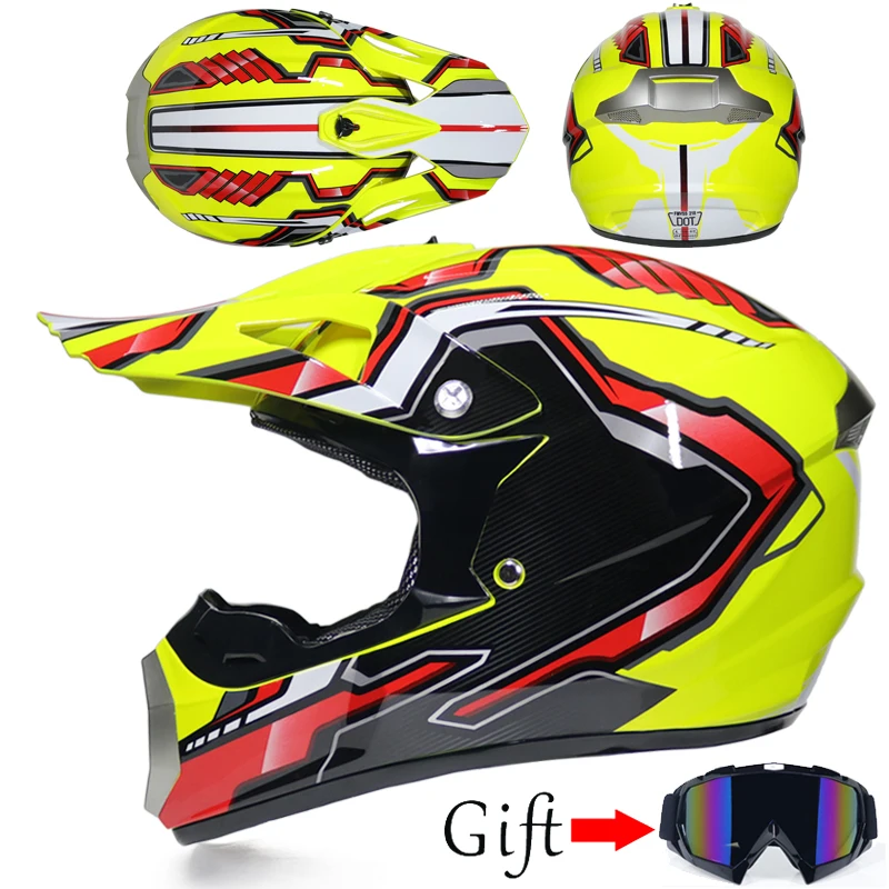 

Motorcycle Gelmet Cross Helmet Every Rider Affordable Helmet ATV Dirtbke Off Road Motocross Helmet Free Goggles DOT Approved