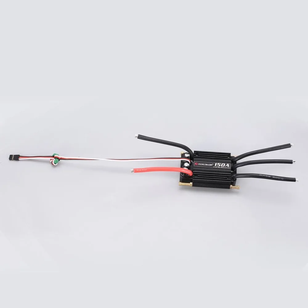 FLYCOLOR 2-6S 120A150A водонепроницаемый бесщеточный ESC Регулятор скорости для RC лодки с BEC 5,5 V/5A система водяного охлаждения