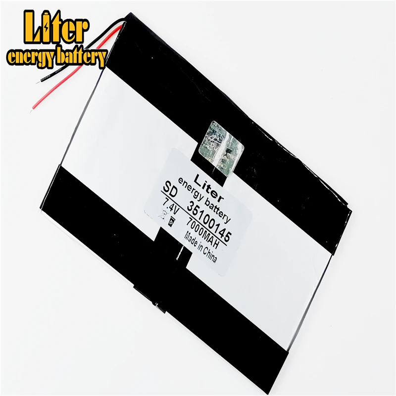 35100145 7000MAH 7 4 V bateria Li-Ion para планшетный ПК 9 polegada 10 1 динамик [3 5*100*145] | Компьютеры и офис
