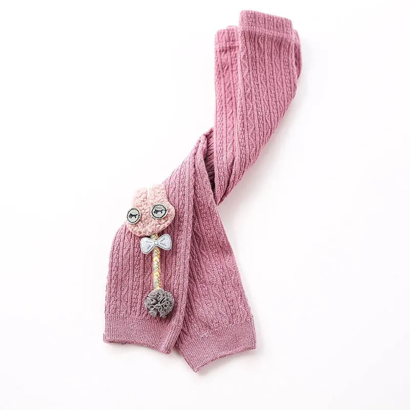 Леггинсы для маленьких девочек мягкие детские штаны с героями мультфильмов