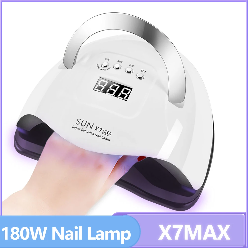 

SUN X7Max Nail Lamp 57LED UV Nail Dryer for Curing All Gel Nail Polish with Motion Sensing Manicure Pedicure Salon Tools