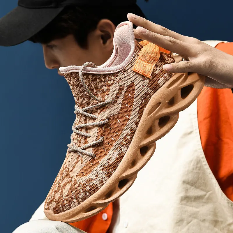 Fashion Blade Sneakers Men Soft Jogging Walking Tennis Sneakers 2021 New Breathable Casual Sports Shoes Men Light Running Shoes