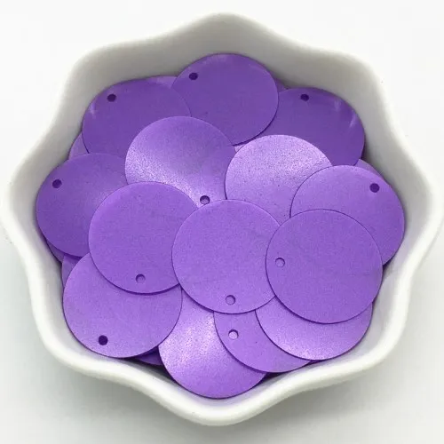 Matte purple Матовые блестки 20 мм большие круглые свободные блестки Lentejuelas рукоделие Рукоделие Шитье ПВХ пайетки женские аксессуары для одежды 30 г - Цвет: Matte purple
