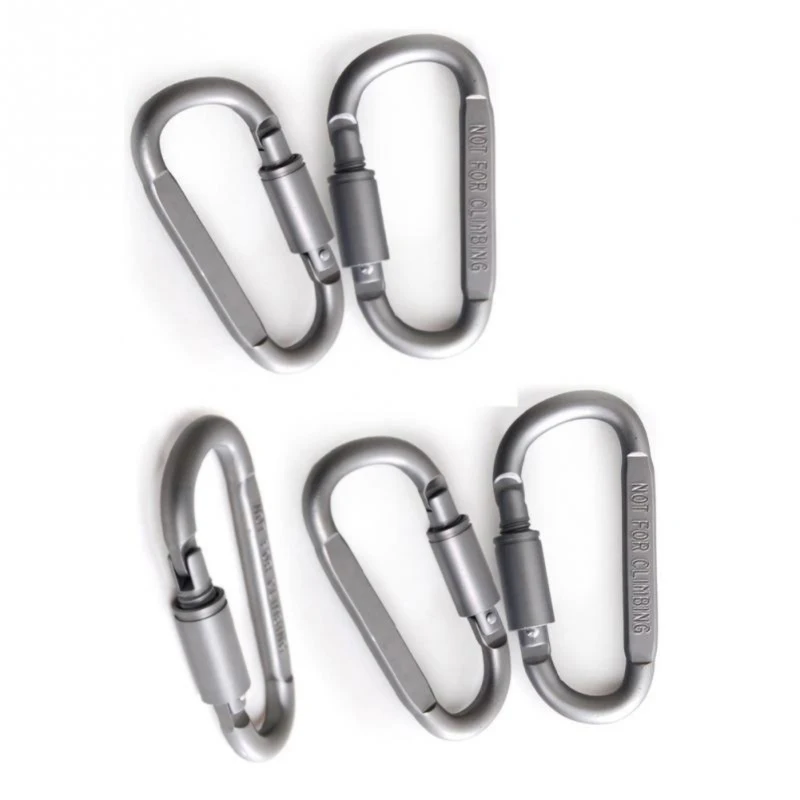

EDC Climbing Hooks Kit Camping Alloy Aluminum Survival Gear Mountaineering Hook Mosqueton Carabiner Tools