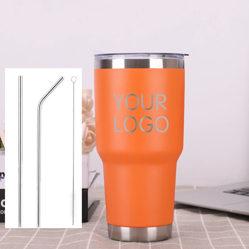 Настраиваемая бутылка для воды 30 унций Высококачественная кружка из нержавеющей