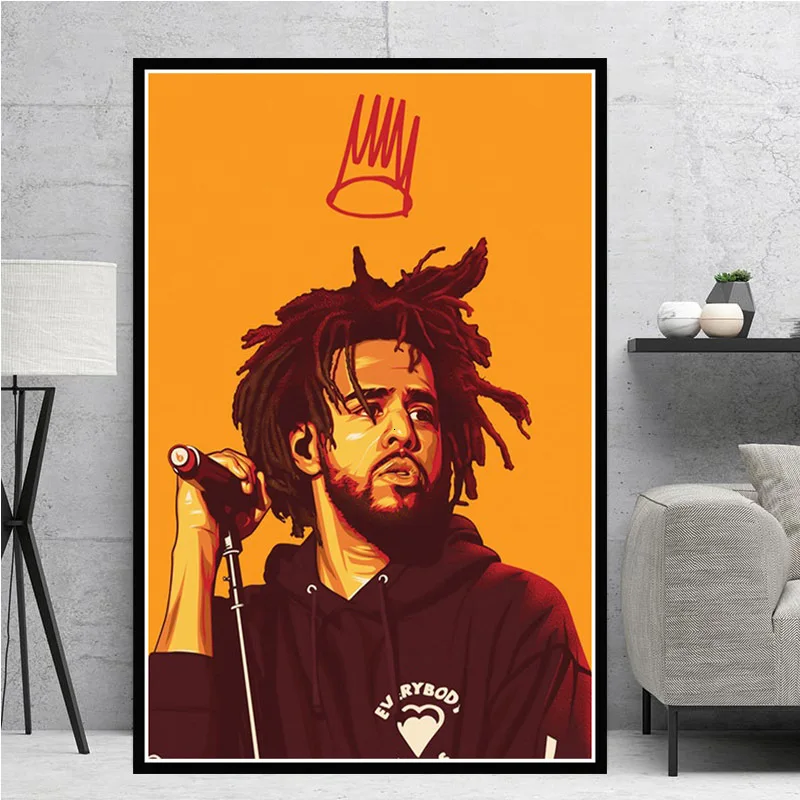2Pac Tupac J Cole Post Malone XXXTentacion постер рэпера поп звезды картина настенное искусство