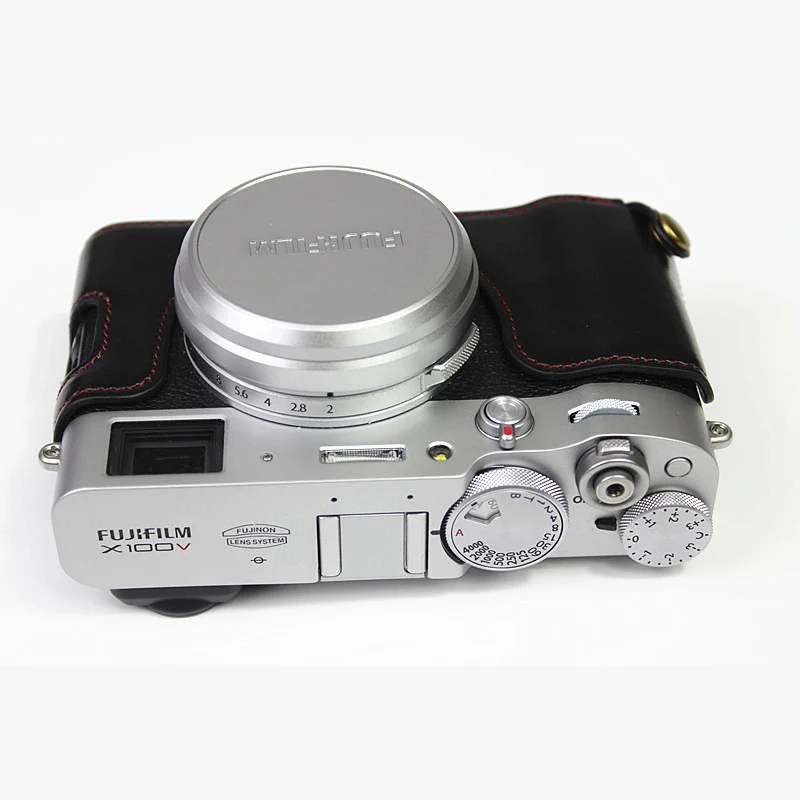 Сумка для камеры из искусственной кожи половинный корпус чехол Fuji Film X100V X 100V