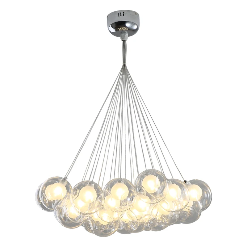 

Nordic LED chandelier lighting modern living room chandelier 96v-220v simple glass ball home decoration dining room bedroom lamp