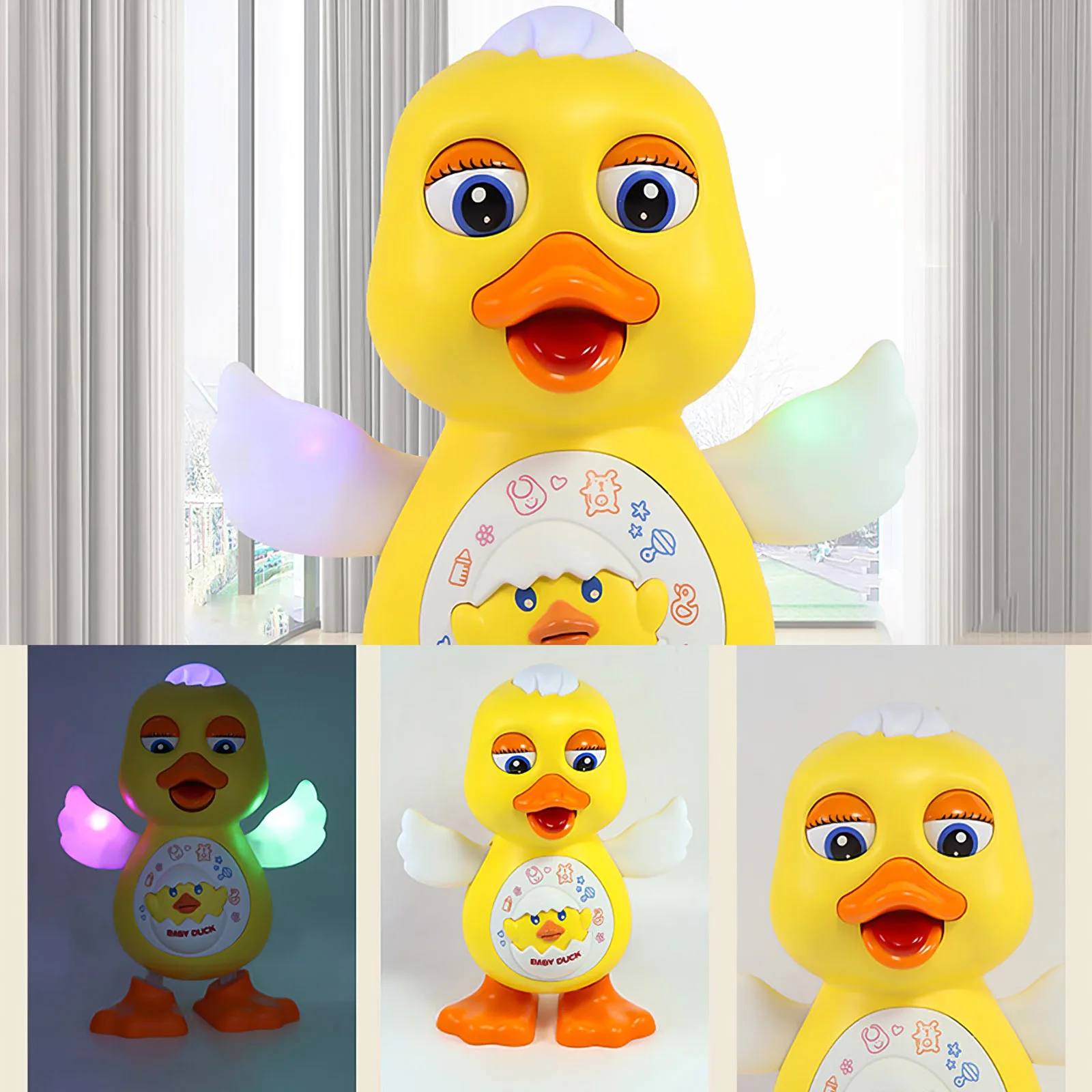 

Kids Educational Dancing Little Yellow Duck Toys With Music Non-Toxic Battery Powered Interactive Electric Dance Duck Toys