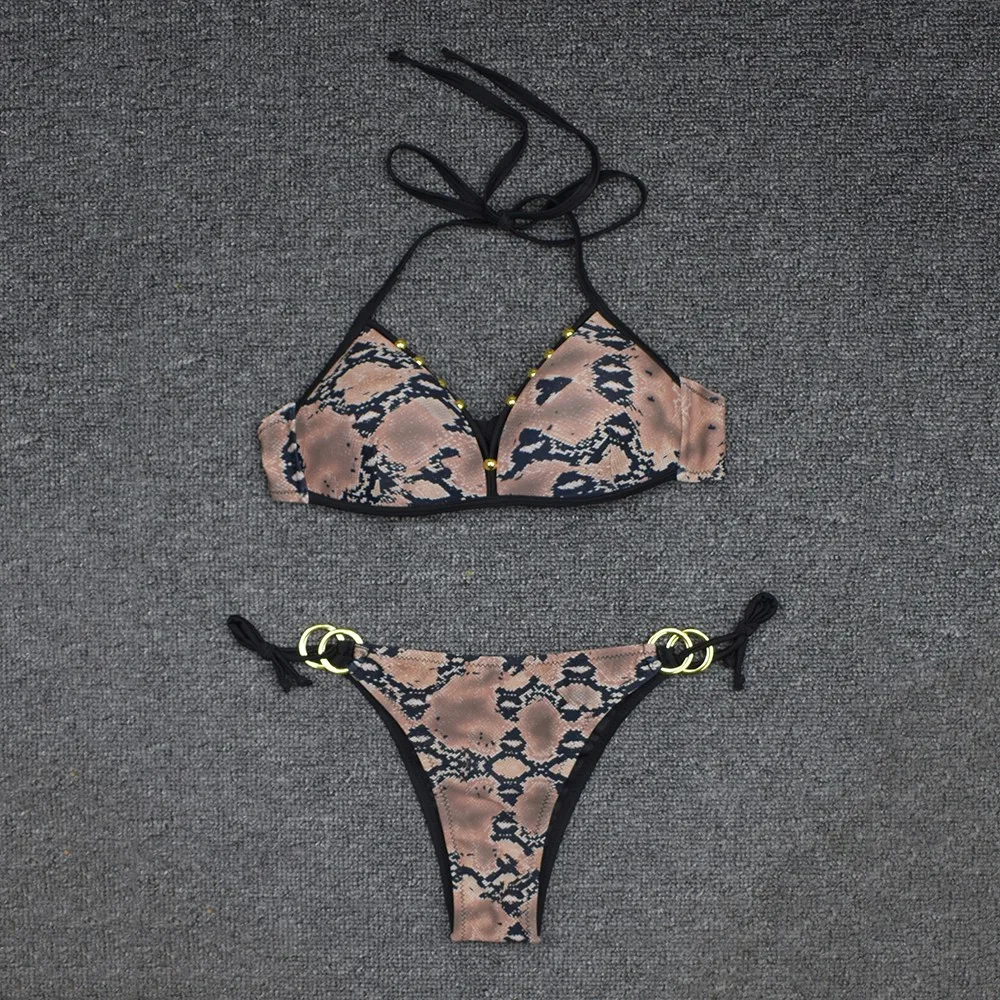 

Sexy Black Micro Bikini Set Women 2 Pieces Swimsuit Swimwear Push Up Padded Bra Thongs Biquini Bathing Suit Beachwear