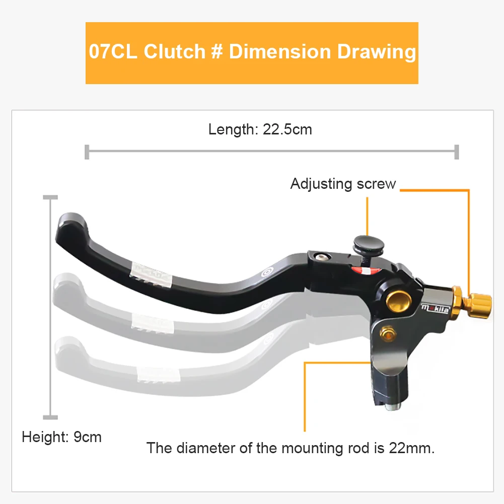 

CNC Motorcycle Brake Hydraulic Master Cylinder Cable Clutch Radial Brake Pump 22mm Universal for Honda Yamaha Kawasaki Suzuki
