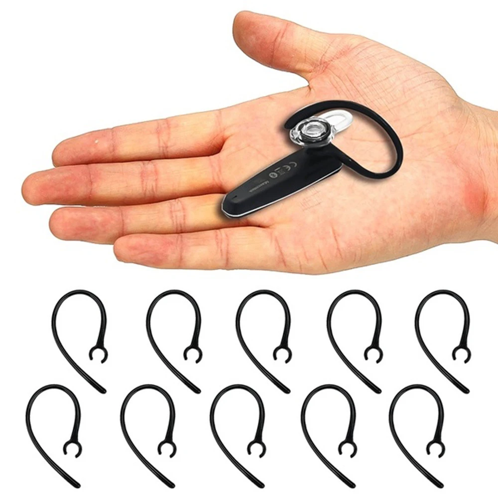 10 шт. 6 мм Bluetooth наушники аксессуары ушной крючок зажим петли гарнитура Earhook Black