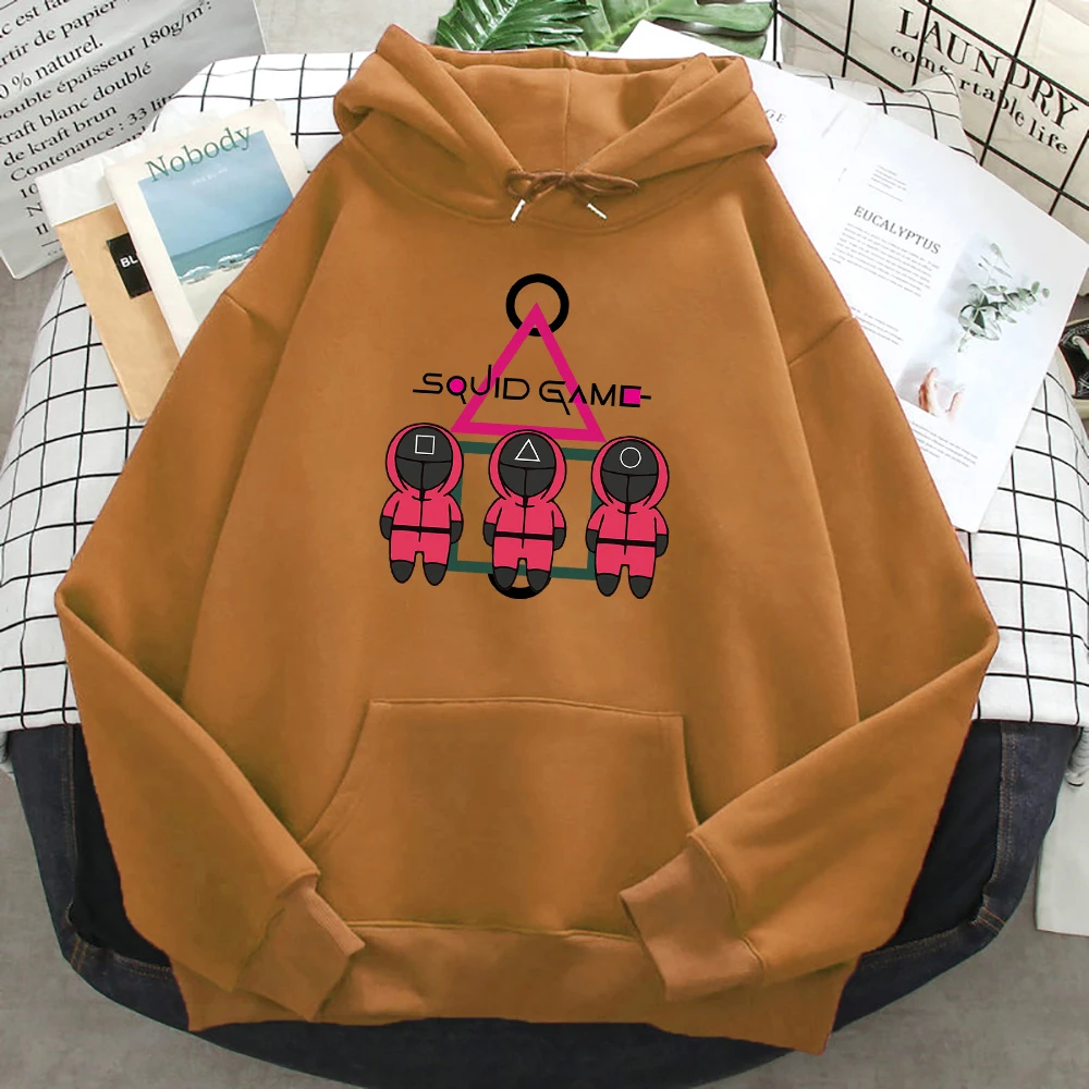 

Мужские флисовые осенне-зимние свитшоты, модные корейские свободные толстовки с рисунками из мультфильмов, Мужская Уличная одежда оверсай...