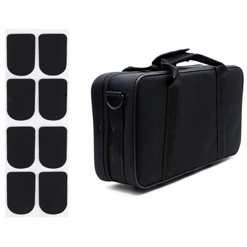 

8Pcs Clarinet/Soprano Saxophone Sax Mouthpiece Patches Pads & 1x 600D Water-Resistant Gig Bag Box Oxford Cloth