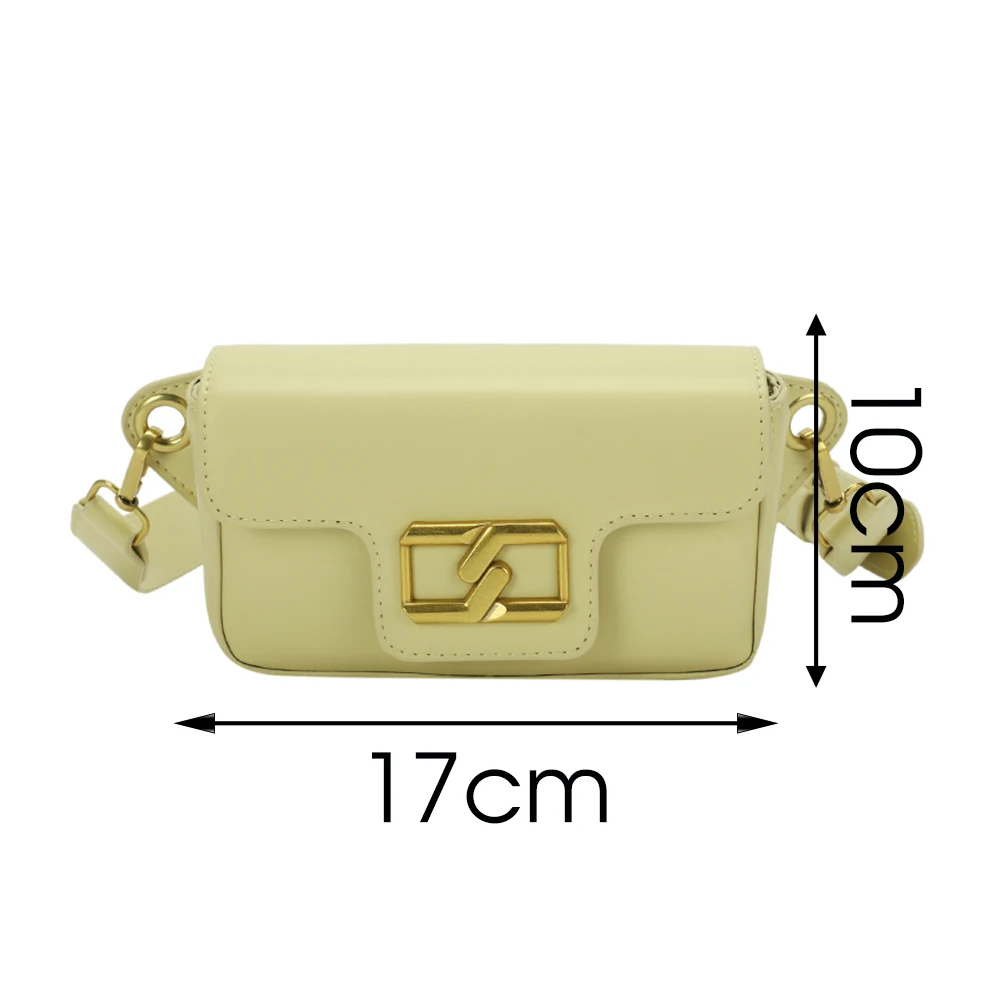 

Crossbody Bag for Women 2021 New Fashion Metal Lock Chest Bag Simple Retro Single Shoulder Messenger Bags Luxury Brand Handbags