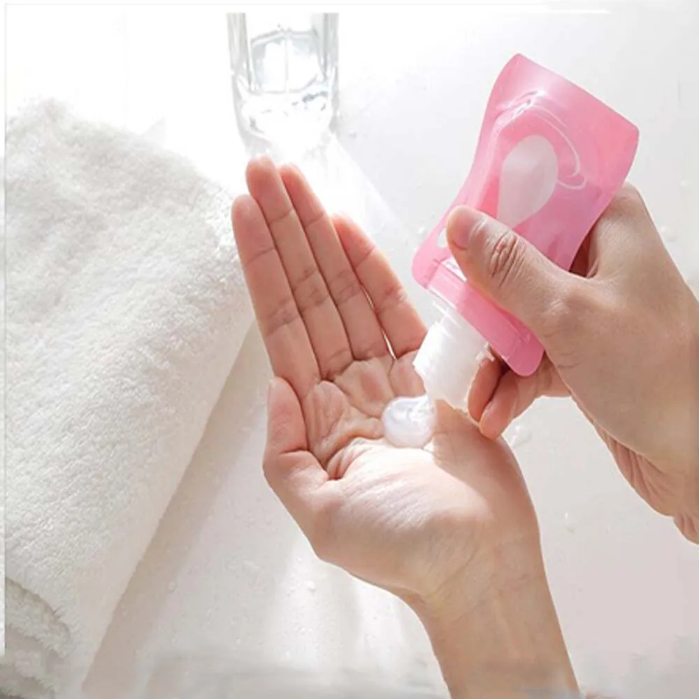 100 мл портативная прозрачная многоразовая бутылка с откидной крышкой