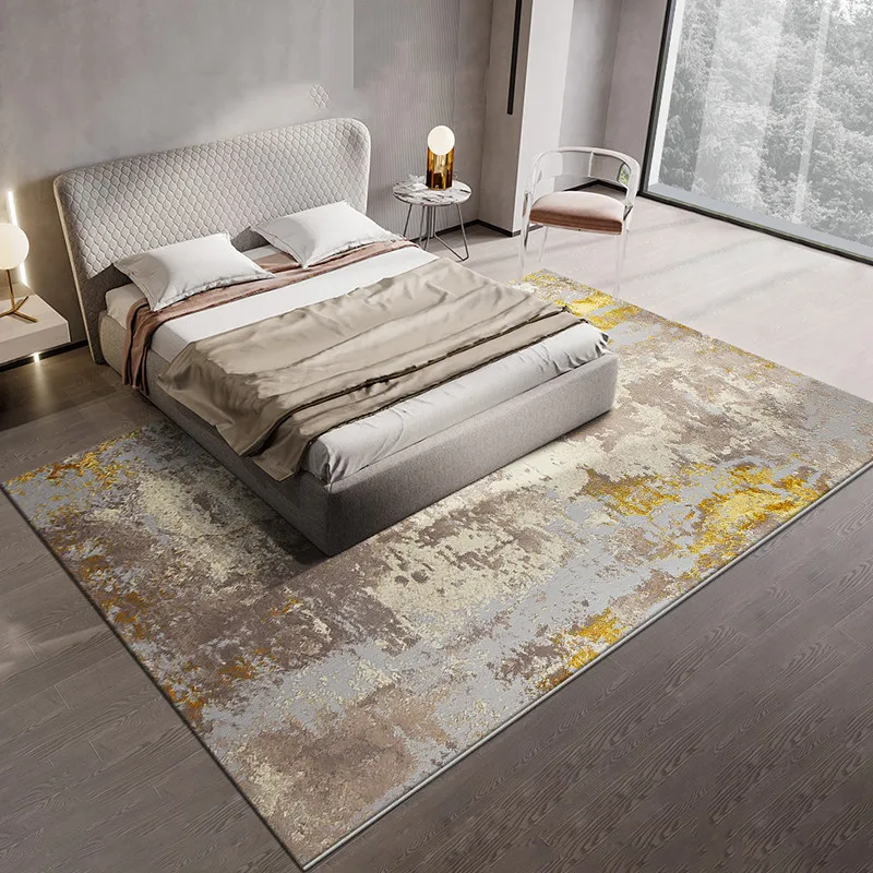 

New Chinese Style Light Luxury Carpet Living Room American Modern Minimalist Coffee Table Blanket Nordic Bedroom Household Bedsi