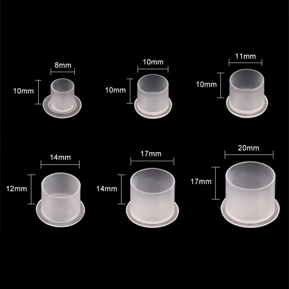1000 шт. пластиковые прозрачные колпачки для пигмента тату|Аксессуары татуажа| |