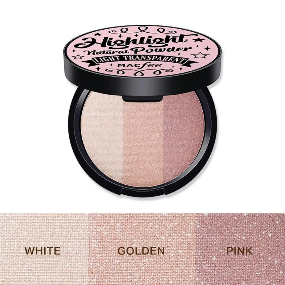 На каждый день 3 цвета мерцание прессованная пудра косметическое средство макияж