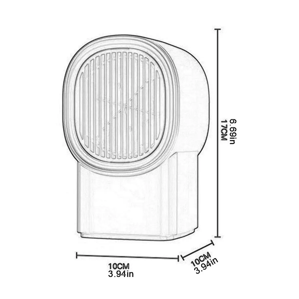 

Mini Desktop Heater Portable Electric Heated Fan Home Office Fast Heating Intelligent Constant Temperature System