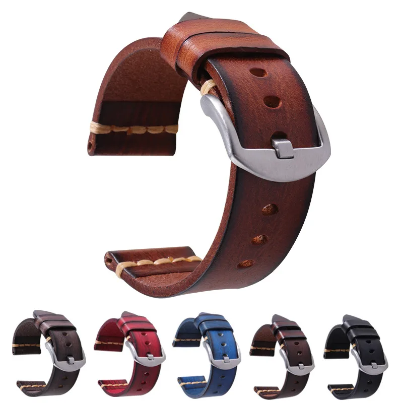Ремешок из натуральной кожи для Galaxy Gear S3 Watch классический винтажный браслет