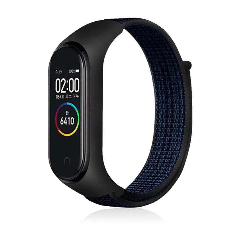 15 Indigo Pulseira mi band 4 ремешок для xiaomi mi band 4 3 спортивный нейлоновый ремешок для часов дышащий браслет ремешок для часов Смарт часы аксессуары 4 - Цвет ремешка: 15 Indigo