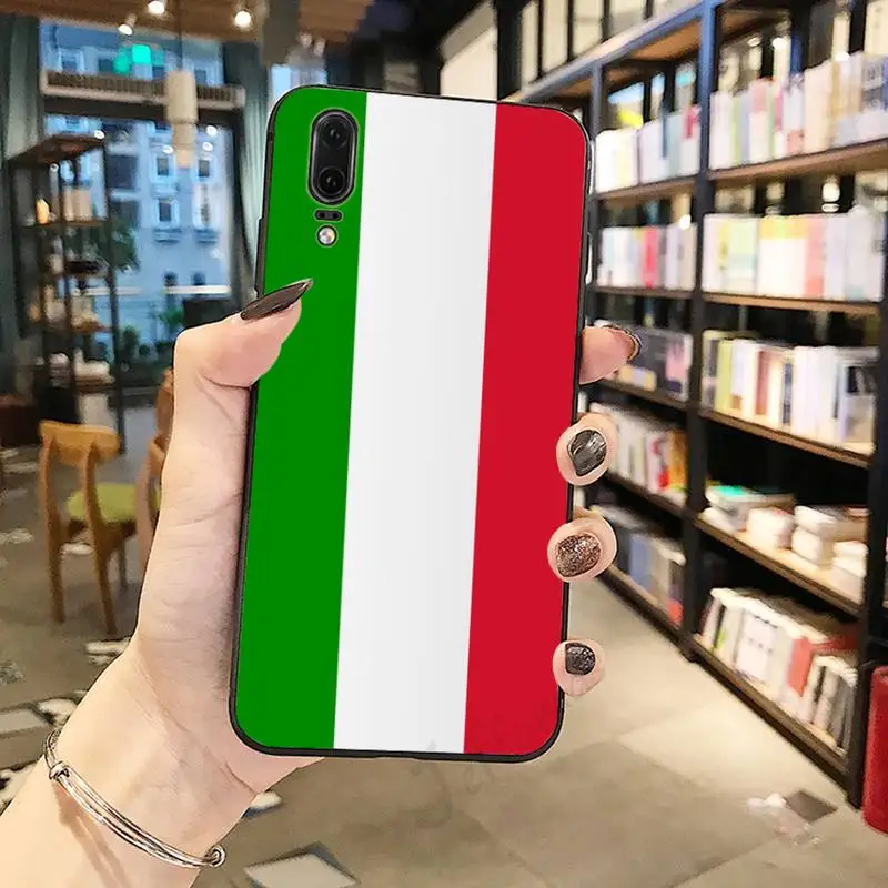 

Italy flag design pattern Art high quality luxury Phone Case For Huawei honor Mate P 10 20 30 40 Pro 10i 9 10 20 8 x Lite