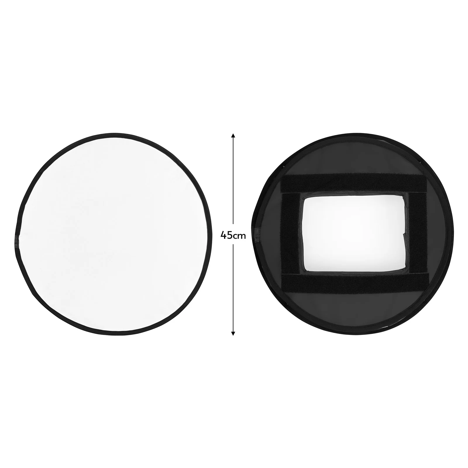YONGNUO YN45-1 45cm/18in Round Softbox Diffuser Collapsible w/ Carrying Bag for YN300/YN300 II/YN300 IV LED Video Light | Электроника