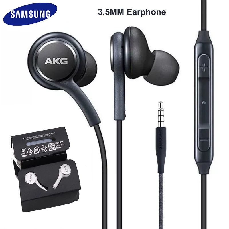 Наушники Samsung AKG EO IG955 с микрофоном проводные наушники для Galaxy S10 S9 S8 S7 Huawei 3 5