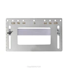 Шаблон перфоратора для дверной мебели из нержавеющей стали, многофункциональные направляющие для дрели по дереву, аксессуары для деревообработки O12 20