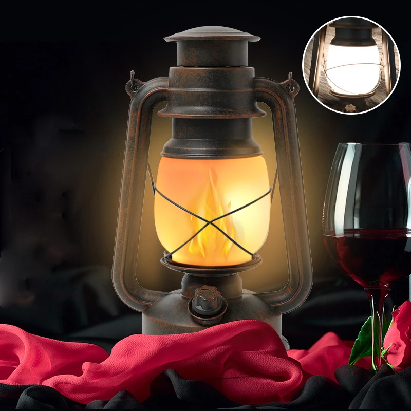 Винтажный подвесной фонарь для кемпинга с аккумулятором светодиодный