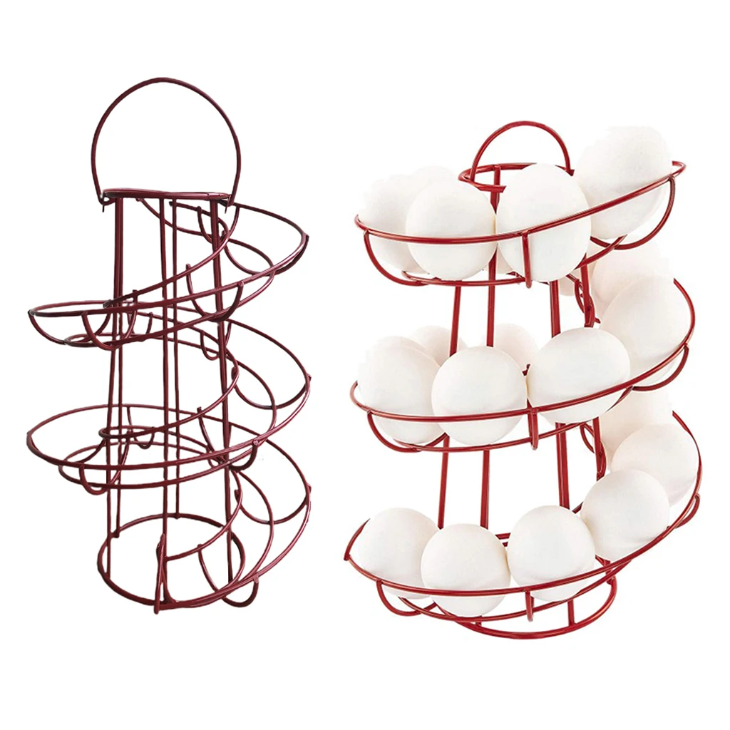 

2 шт 24 яйца спирали яйцо Skelter держатель для хранения зубчатая рейка ролика