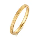 Классическое простое матовое кольцо KOtik из нержавеющей стали толщиной 2 мм для женщин, модное кольцо в виде хвоста, обручальное кольцо цвета розового золотасеребра, ювелирные изделия в подарок