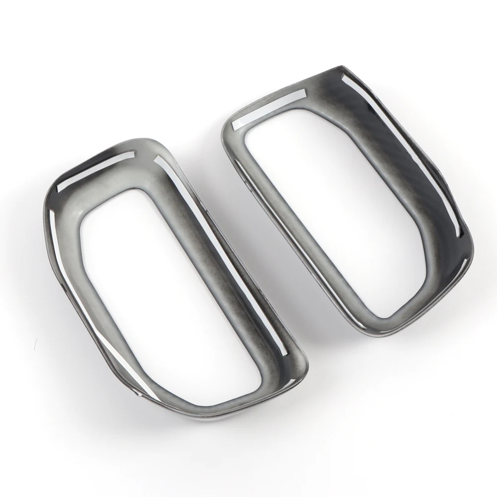 

Fit for Ford Explorer U625 2020 2021 Car Accessories Interior Middle Console Air Vent Outlet Protect Cover 2pcs Chromium Styling